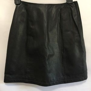 Maxima Wilsons Leather Skirt Black sz 2